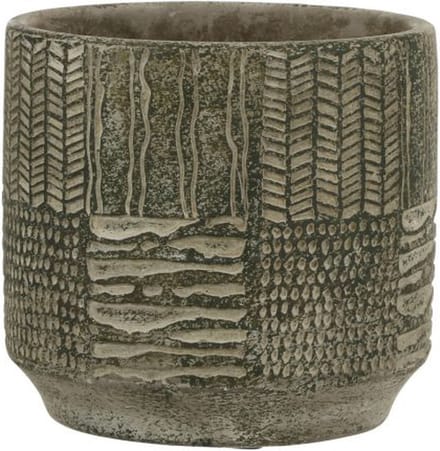 MICA DECORATIONS LYNN BLOEMPOT - H14 X Ø15 CM - GROEN