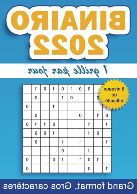 Binairo Puzzelboek - Logica Spel - Dagelijkse Uitdaging - 365 Unieke Grilles - A4 Formaat - Wit