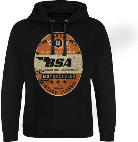 BSA Hoodie/trui -L- Birmingham Small Arms Co. Zwart