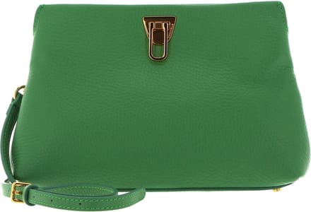 COCCINELLE Leren Koppeling Schoudertas Beat Clutch Handbag Grained Leather Peppermint Groene