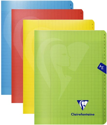 Clairefontaine geruit notitieboek met genaaide rug, 170 x 220 mm.