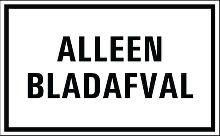 Alleen bladafval bord - kunststof 320 x 200 mm