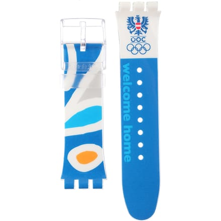 Swatch Plastic - X-Large - SUD ASUDK106AO SUDK106AO NOC Athens 2004 Austria Horlogeband