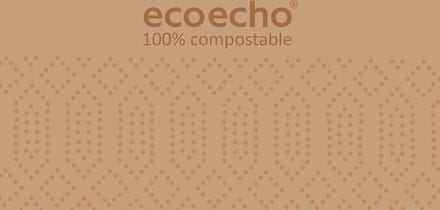 Tissue servet 40 x 40 cm eco Brown 2-laags 1500 St/Doos (5 x 300 St)