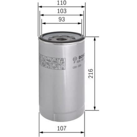 Brandstoffilter BOSCH F 026 402 143