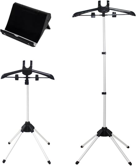 Draagbare Kledingstomer met Inklapbaar Droogrek en Verstelbare Hanger