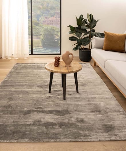 Viscose vloerkleed - Pearl zilver 250x340