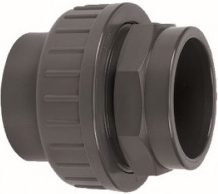 Druk PVC 3-delige koppeling - 32mm - 16 bar