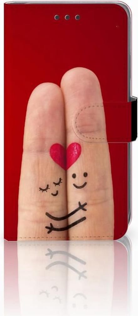Apple iPhone Xr Wallet Case met Pasjes Liefde - Origineel Romantisch Cadeau