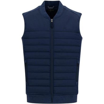 Fynch-Hatton Body-Warmer Hybrid Vest College Collar Navy / male