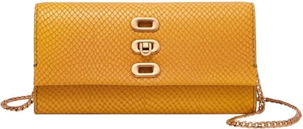 FOSSIL Leren Schoudertas Penrose Wallet Yellow Geel