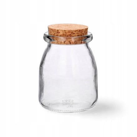 Glazen potje met kurk, 90 ml - Ideaal voor kruiden en specerijen