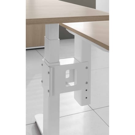 LA92 C | aanbouwplaat incl. console en 2 steunvoeten - Eiken/Wit