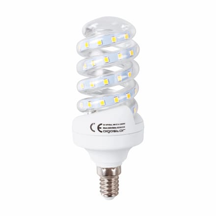 Spaarlamp E14 LED | spiraalvorm | 9W=62W | warmwit 3000K