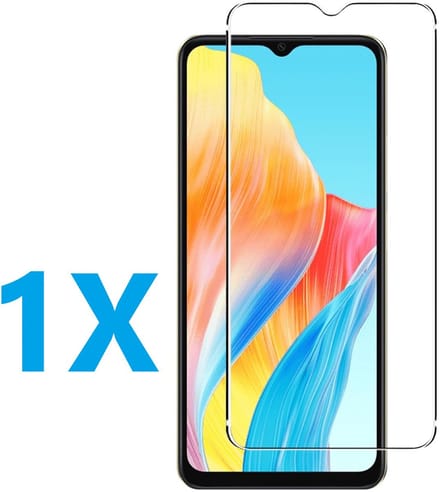 Screenprotector Glas - Tempered Glass Screen Protector Geschikt voor: Oppo A38 - 1x