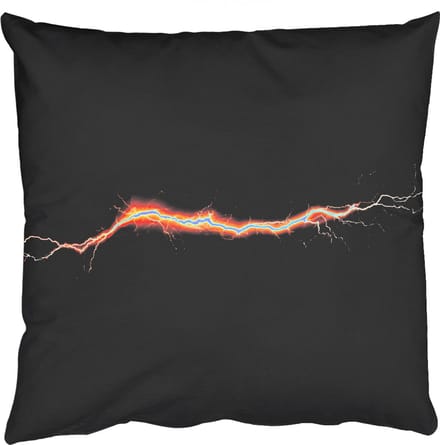 Sierkussens - Kussentjes Woonkamer - 60x60 cm - Oranje - Bliksemflits - Licht