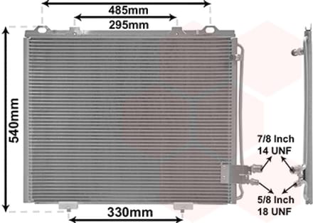 Van Wezel - LUCHTCONDENSATOR VOOR MERCEDES BENZ E-CLASS W210 1995-1999 2108300270