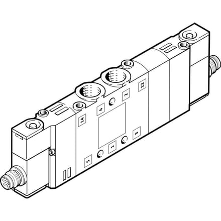 Festo 5/3 Geperst Lucht Magneetventiel M7 300L/Min - 550231