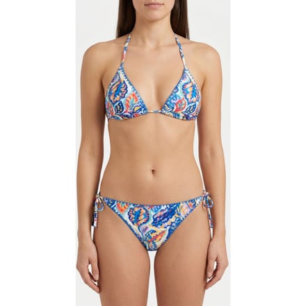 Shiwi Strap Bikini Bottom Brunch Flower Blue Brunch Flower Größe: 42 | Bikinis Outlet | Damen | Blau