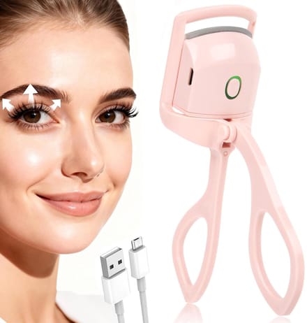 Verwarmde Wimperkruller - Elektrische Wimperkruller - USB Oplaadbaar - 3 Standen - Roze