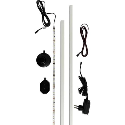 Lichtprofiel 2-pack 60/95 koud wit - 5x10x8cm