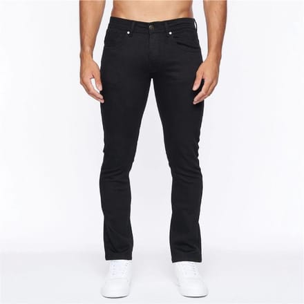 Crosshatch Heren Buraca Slim Jeans (Massief zwart)