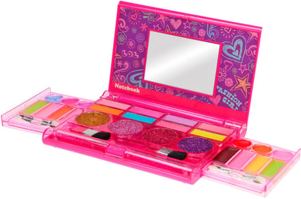 Johntoy - Style Me Up make-up 2 Seconden - Opklapbaar doosje - 6 kwastjes/borsteltjes