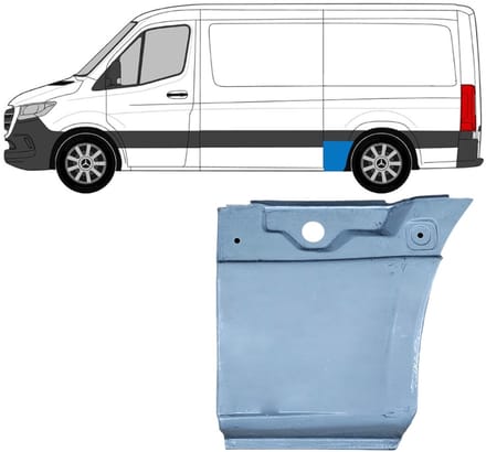 Reparatiepaneel achterspatbord voor Mercedes Sprinter 2018- / Links