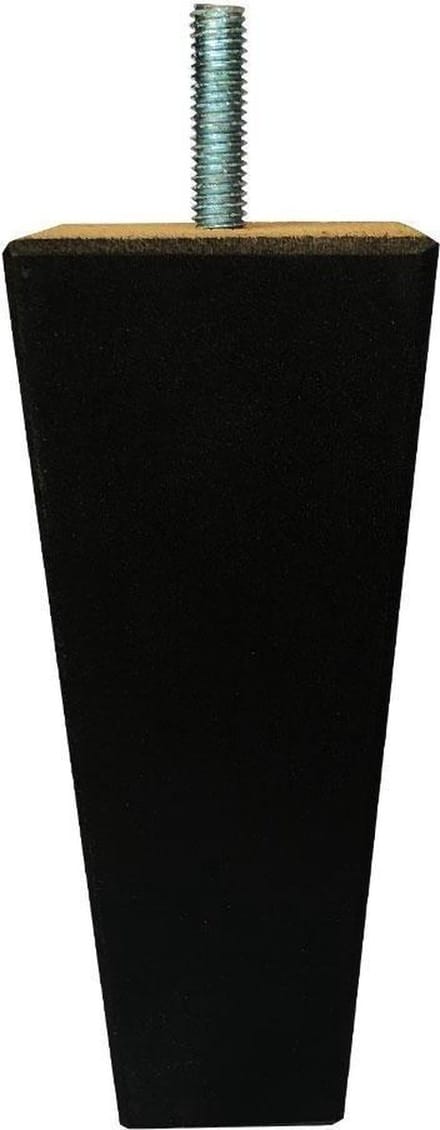 Houten Trapezium Meubelpoot - 13 cm (M8) - Zwart