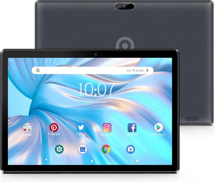 Elementkey Ai-Touch 10 – 10.1 Inch Tablet – 64GB Intern + 64GB Micro SD – Voor En Achtercamera – Android 13 - IPS-scherm – 2GB RAM - Werk & Entertainment - SIM – Donker Grijs