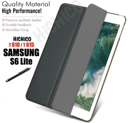 Book Cover voor Samsung Galaxy Tab S6 Lite – Tab 610 – Tab 615 - Zwart
