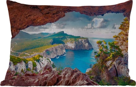 Buitenkussens - Grot - Natuur - Zee - Landschap - 60x40 cm - Weerbestendig