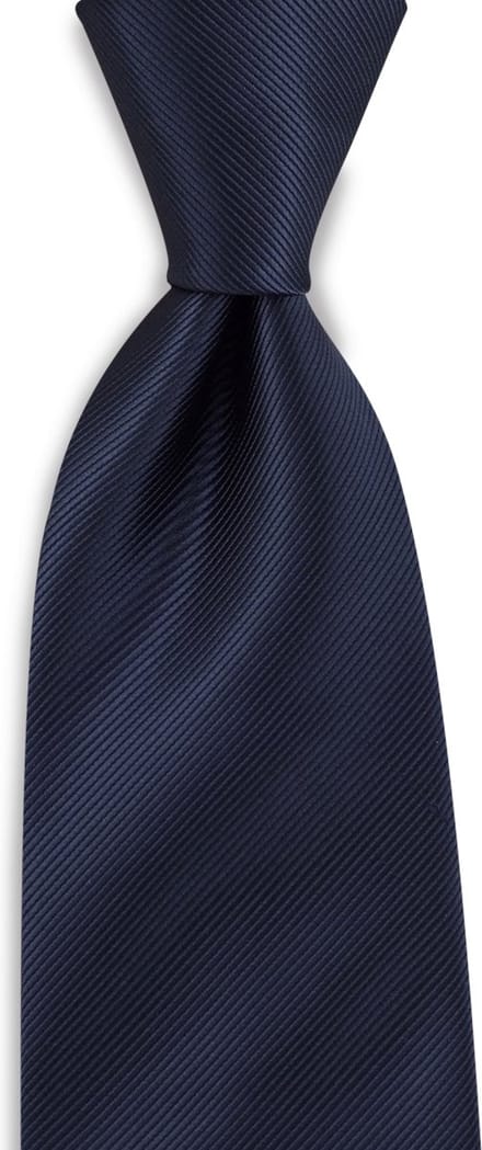 JB Collection - Stropdassen - stropdas marineblauw repp - marineblauw