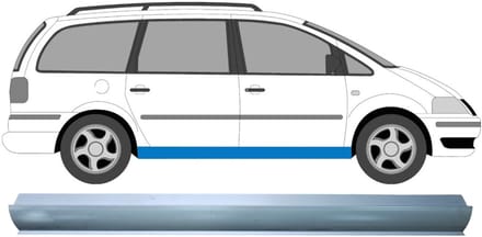 Reparatie dorpel voor Ford Galaxy 1995-2010 / Links = Rechts (symmetrisch)