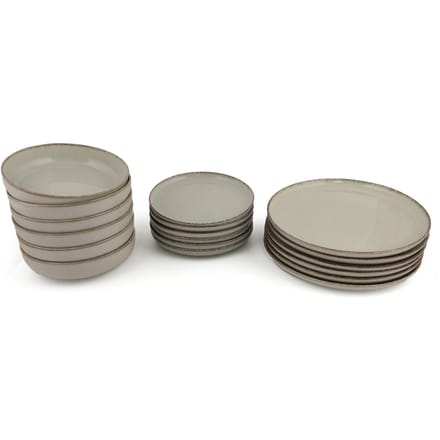 Asir - Dinerset - eetset - servies - 18-delig - Groene Porselein - 27 x 27 x 2,5 cm (L x D x H)
