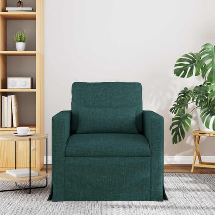 vidaXL - Bank - Donkergroen - 78 - x - 77 - x - 80 - cm - Stof