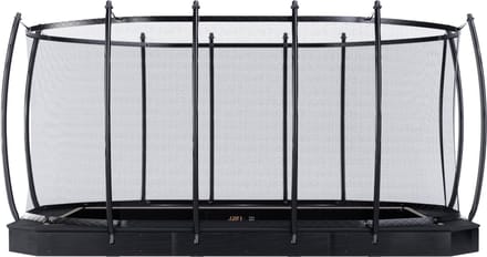 Avyna FlatLevel Trampoline 520x305 – (352) – Met Veiligheidsnet – Zwart – Luxe Inbouw