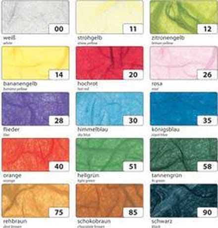 Bladzijde stro, (B)470 x (H)640 mm, diverse kleuren