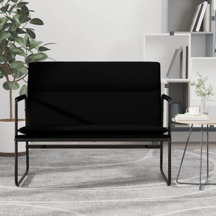 vidaXL - Bankje - 100x64x80 - cm - kunstleer - zwart