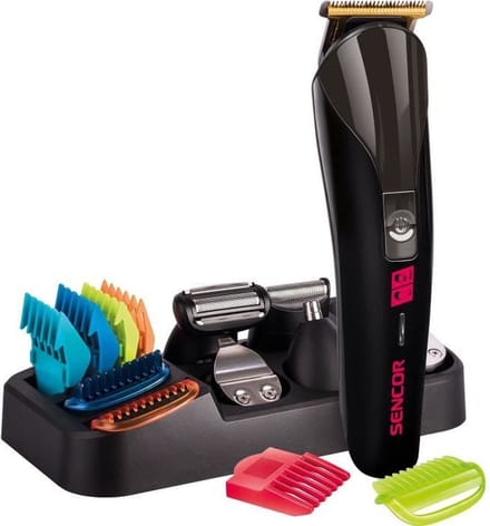 Tondeuse a cheveux - SENCOR - SHP 7411BK - 12 accessoires - Rechargeable - Noir