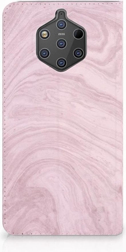 Nokia 9 PureView Standcase Marble Pink - Origineel Cadeau Vriendin