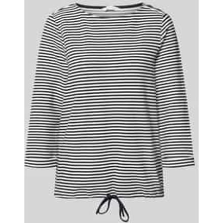 Tom Tailor - Shirt met lange mouwen en knoopdetails - Maat L - offwhite navy regular stripe
