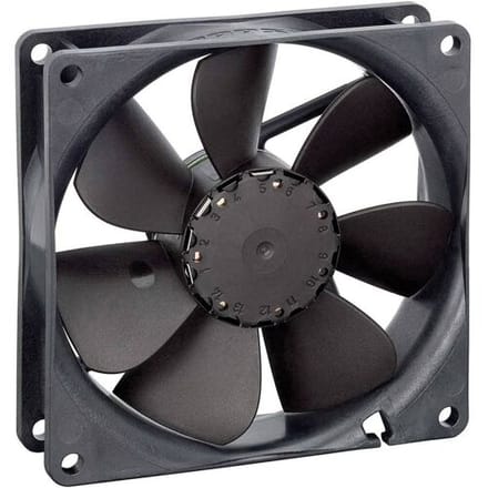 EBM Papst 3412NHH Axiaalventilator 12 V/DC 100 m³/h (l x b x h) 92 x 92 x 25.4 mm