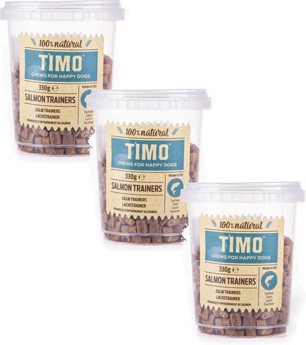 Timo Trainers Zalm - Hondensnacks - 3 x 330 g Voordeelemmer