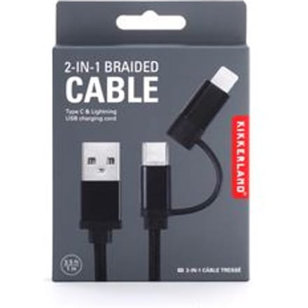 Kikkerland Telefoonoplader Zwart