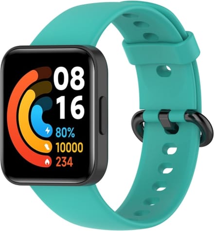 Siliconen bandje - geschikt voor Xiaomi Redmi Watch 2 - mintgroen