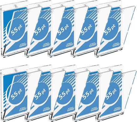 Magnetische kaarthoes voor verzamelkaarten - 55 pt dikte - transparant