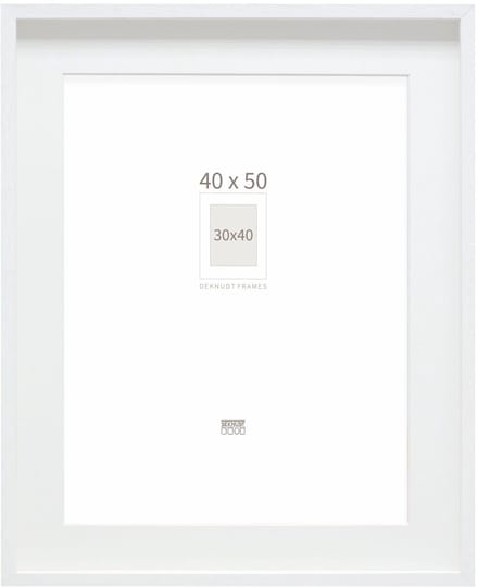 Deknudt Frames Fotolijst - wit met passe-partout - 30x40 / 40x50 cm