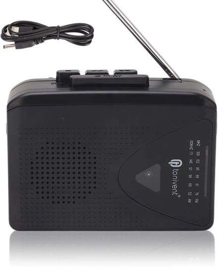 Allecto - Draagbare Cassettespeler - Bluetooth 5.0 - Zwart - Am