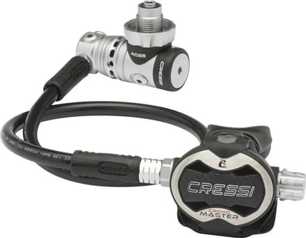 Cressi Master Cromo Ac25m Din Regelaarset Zwart,Grijs